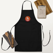 Load image into Gallery viewer, The Happy Chef (orange) - Embroidered Apron