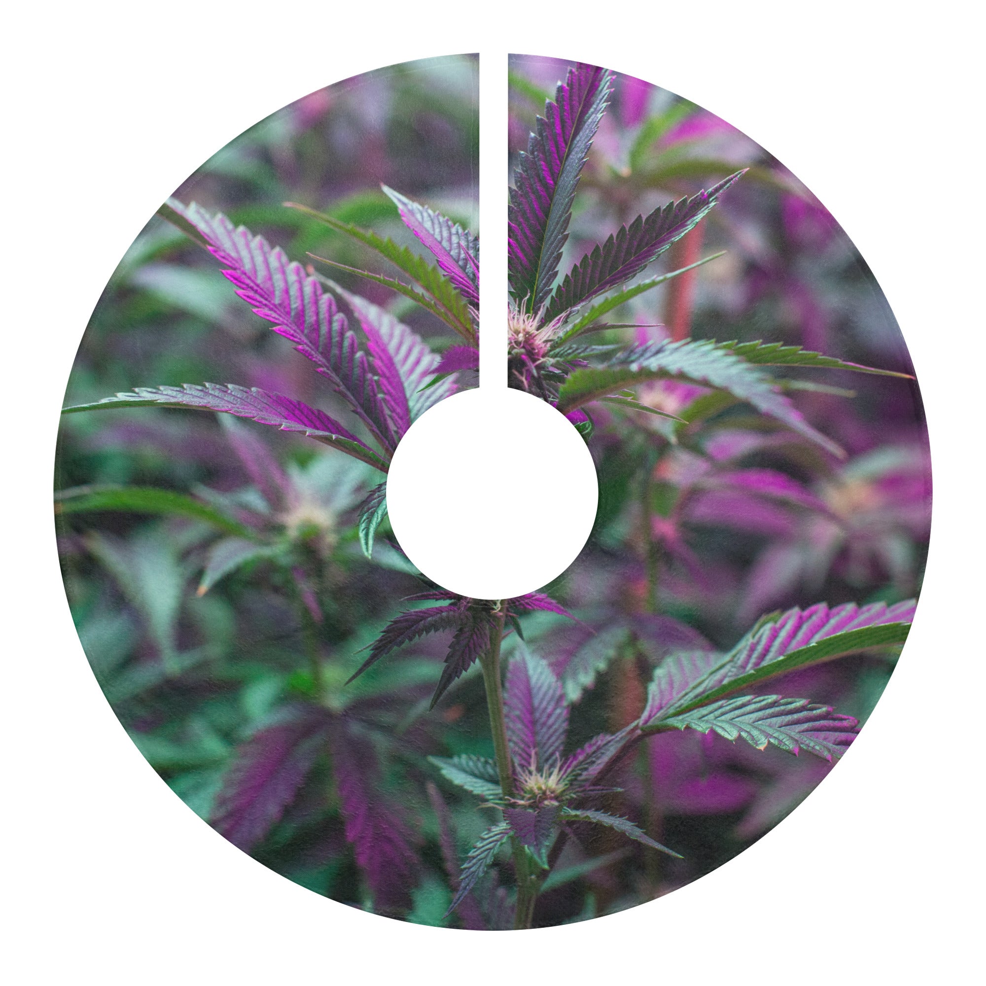 PURPLE HAZE - Christmas tree skirt