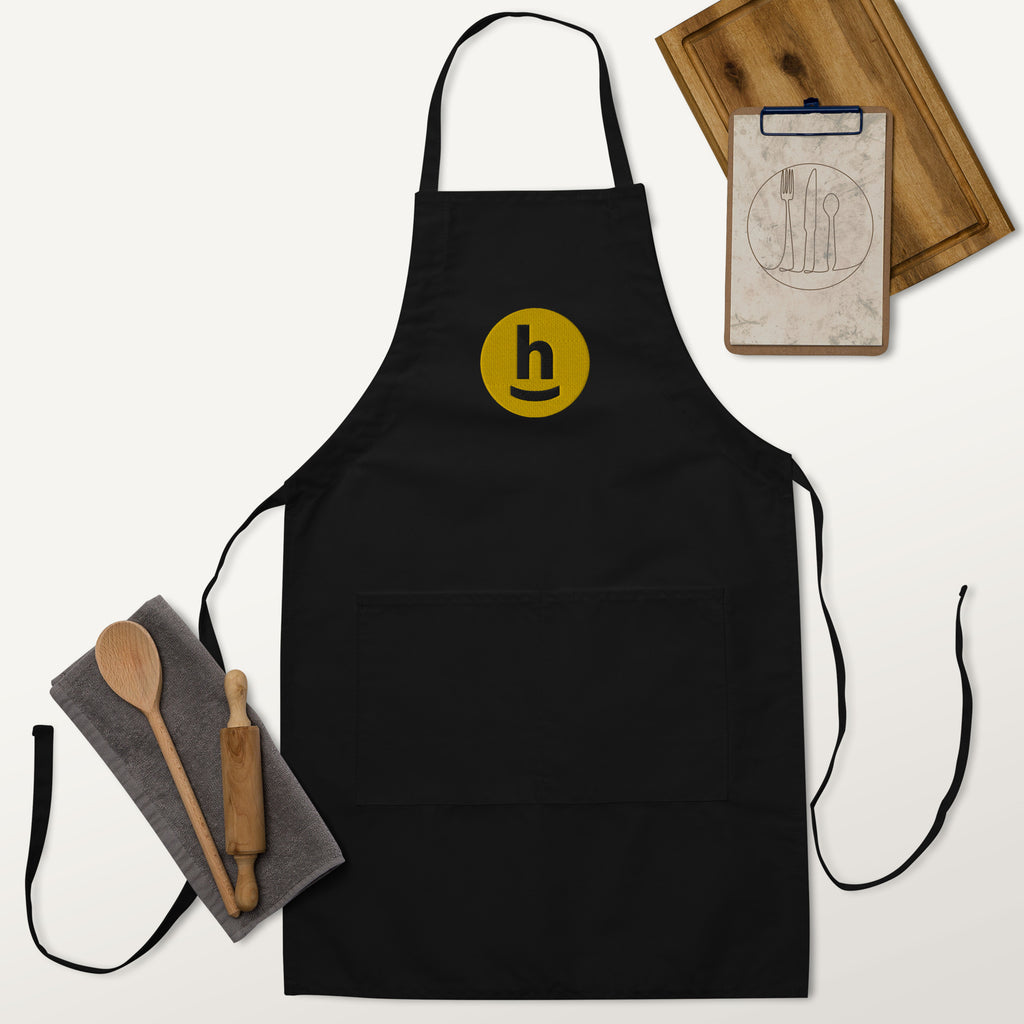 The Happy Chef (Gold) - Embroidered Apron