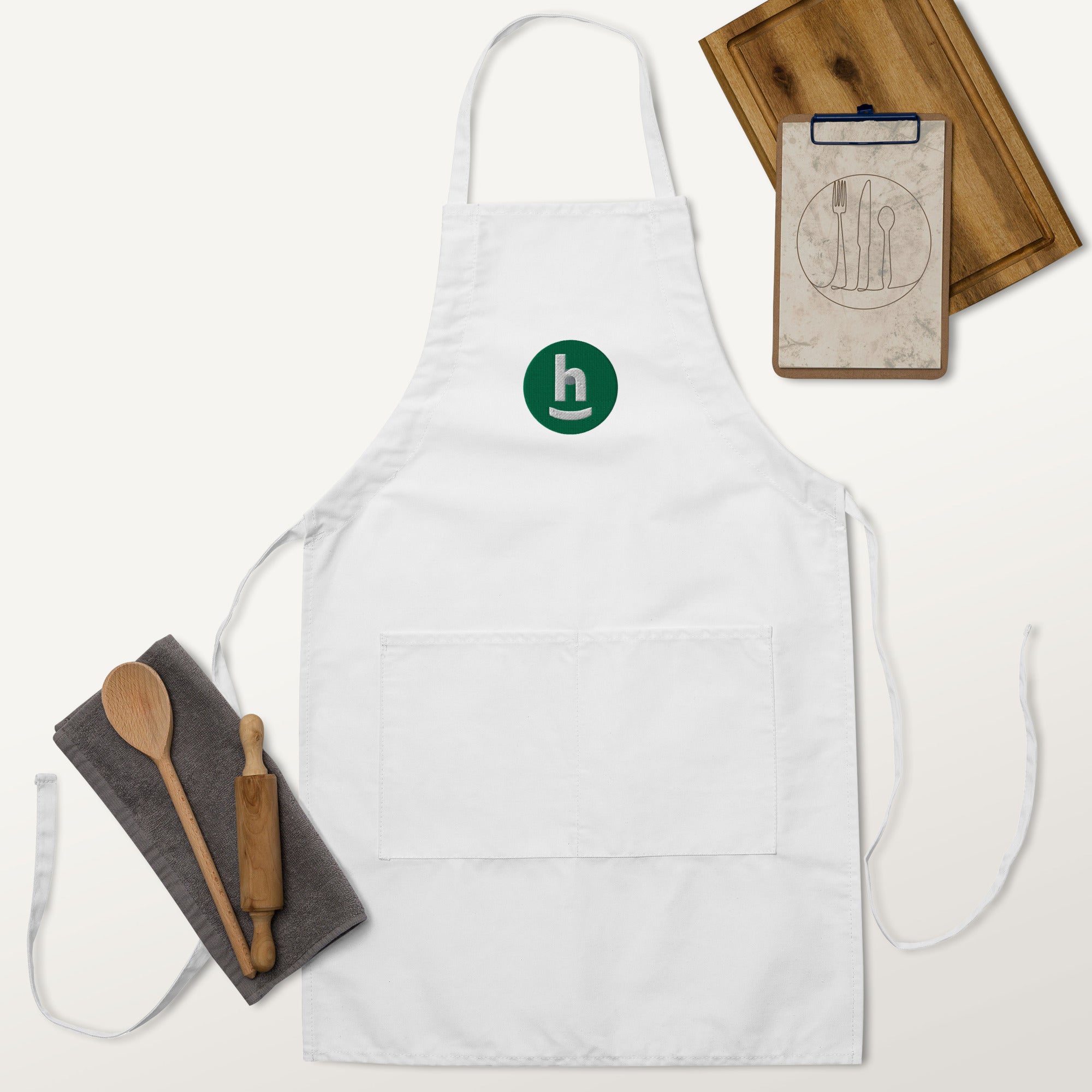 The Happy Chef - Embroidered Apron
