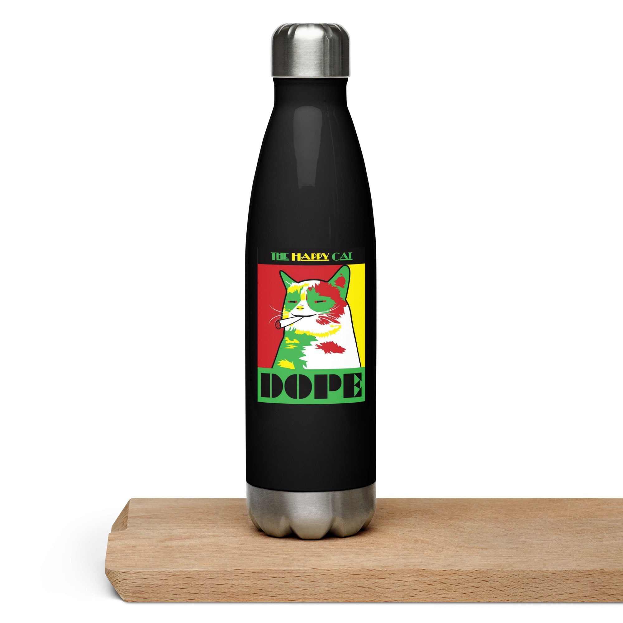 The Happy Cat - Stainless Steel Water Bottle