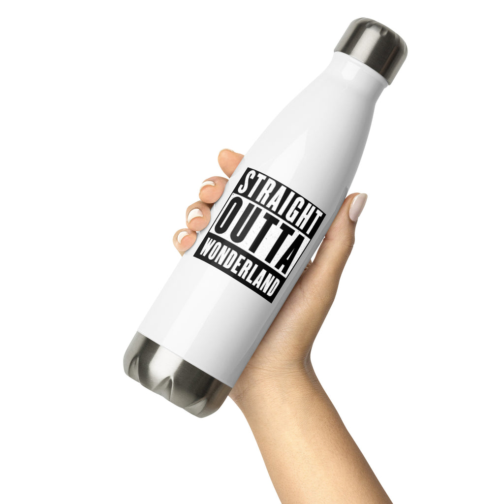 "Straight Outta Wonderland" - Stainless Steel Water Bottle