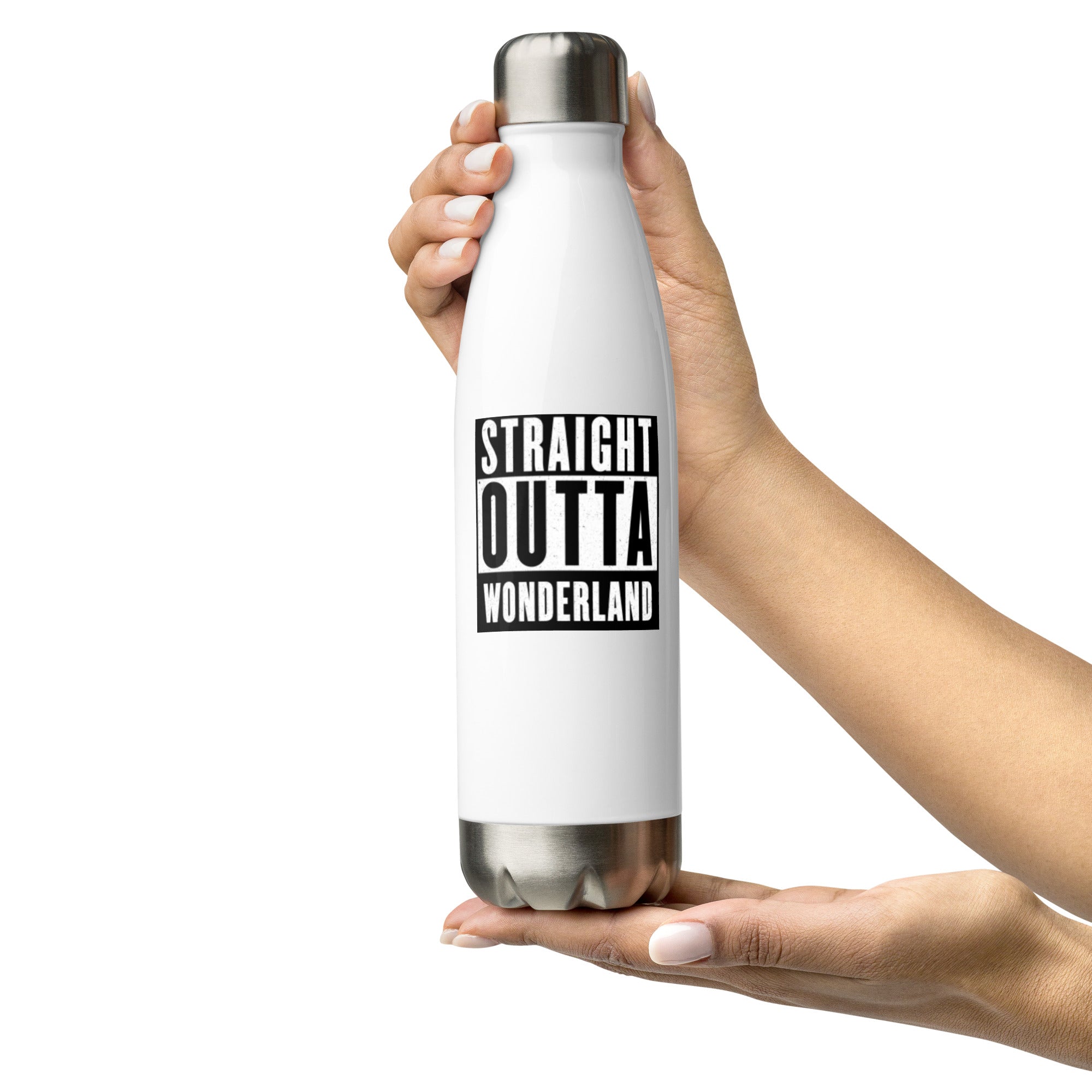 "Straight Outta Wonderland" - Stainless Steel Water Bottle