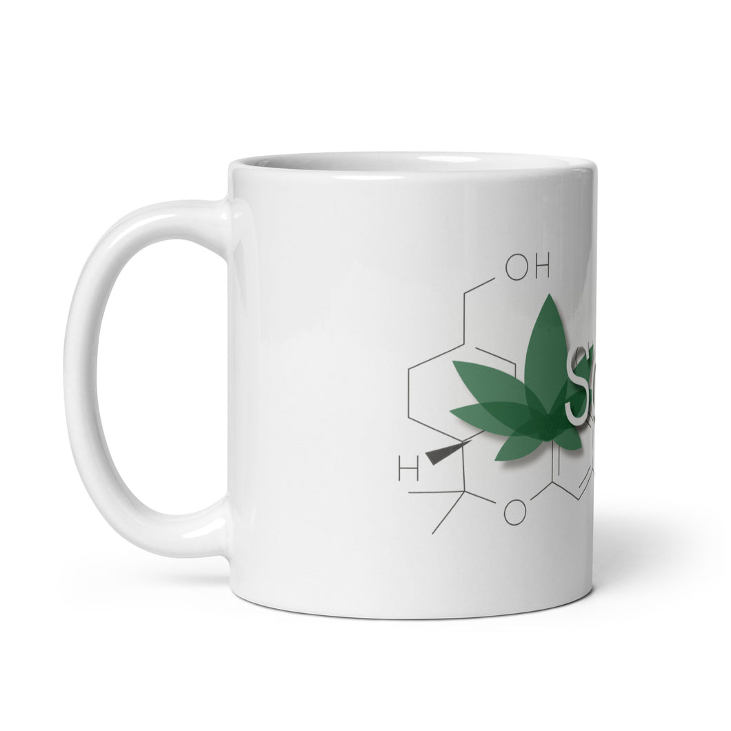 WEED SCiENCE - White glossy mug